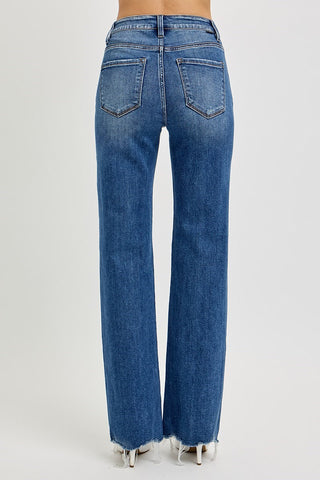 The Sculpting Wide Leg Jean – Dark Wash (RISEN)
