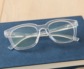 Peepers To the Max Blue Light Reading Glasses | Clear Oversized Square Frame