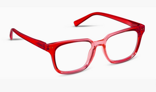 Peepers Tiki Blue Light Reading Glasses | Cherry Red Square Frame