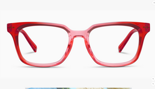 Peepers Tiki Blue Light Reading Glasses | Cherry Red Square Frame