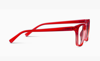 Peepers Tiki Blue Light Reading Glasses | Cherry Red Square Frame