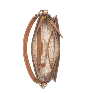 Calvin Klein Key Item Monogram Crossbody | Brown & Black