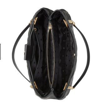 Kate Spade Carey Small Quilted Tote | Black