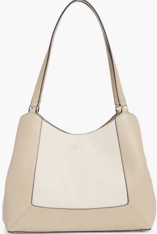 Kate Spade Lena Triple Compartment Shoulder Bag | Light Sand Colorblock