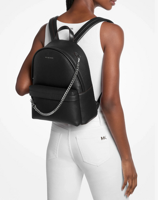 Michael Kors Slater Medium Chain Backpack | Black