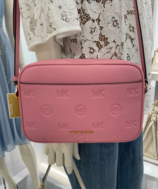 Michael Kors Jet Set Travel Large Camera Crossbody | Carnation