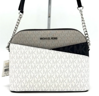 Michael Kors Jet Set Travel Medium Dome Crossbody | Optic White Multi