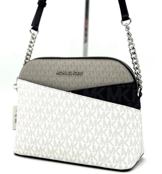 Michael Kors Jet Set Travel Medium Dome Crossbody | Optic White Multi