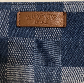 Lucky Brand Patchwork Zip-Around Wallet | Medium Blue