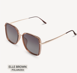 DAX Elle Polarized Oversized Square Sunglasses
