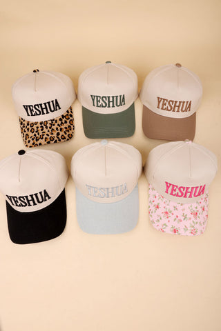 YESHUA Embroidered Trucker Hat – Faith-Inspired Statement Cap