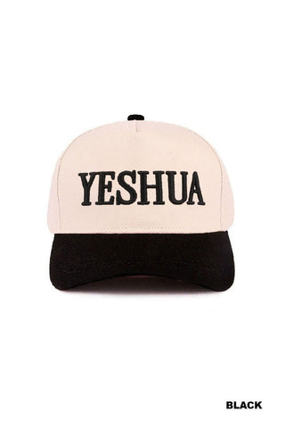 YESHUA Embroidered Trucker Hat – Faith-Inspired Statement Cap