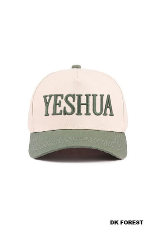YESHUA Embroidered Trucker Hat – Faith-Inspired Statement Cap