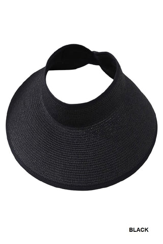 Women's Adjustable Wide-Brim Straw-Style Sun Hat