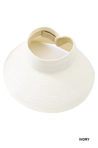 Women's Adjustable Wide-Brim Straw-Style Sun Hat