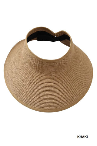 Women's Adjustable Wide-Brim Straw-Style Sun Hat