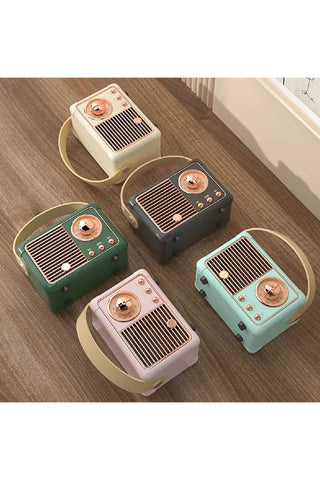 Retro Mini Bluetooth Speaker + Pocket-Size Power with Vintage Vibes