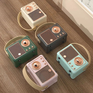 Retro Mini Bluetooth Speaker + Pocket-Size Power with Vintage Vibes