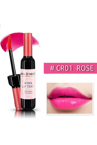 Sip &Stain: Wine Lip Tint – 24-Hour Plush Color (6 Shades)