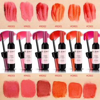 Sip &Stain: Wine Lip Tint – 24-Hour Plush Color (6 Shades)