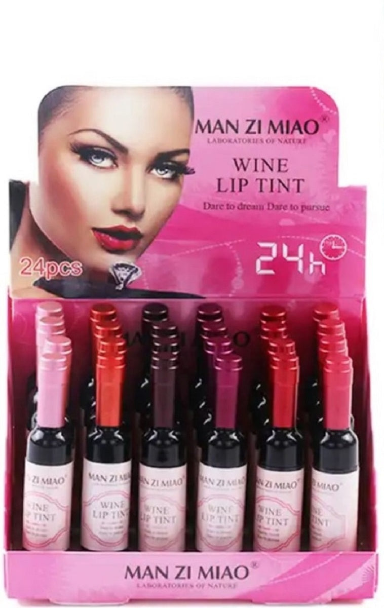 Sip &Stain: Wine Lip Tint – 24-Hour Plush Color (6 Shades)