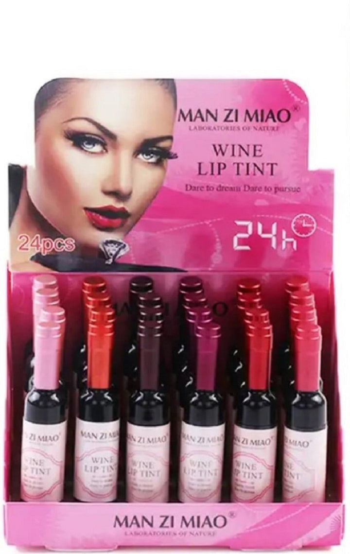 Sip &Stain: Wine Lip Tint – 24-Hour Plush Color (6 Shades)