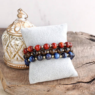 Fall Glow Beaded Stretch Bracelet – Single