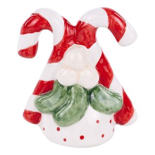 Candy Cane charcuterie board topper with holly