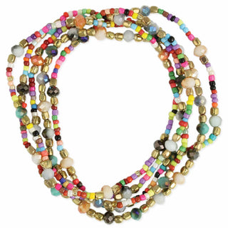 Candy Bowl Multicolor Beaded Stretch Bracelet Set