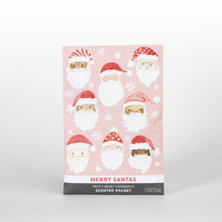 Merry Santas scented sachet in hand-painted Santa envelope