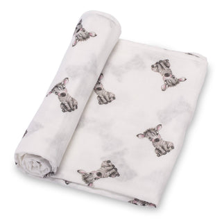 LollyBanks Baby Zebra Cotton Muslin Swaddle Blanket