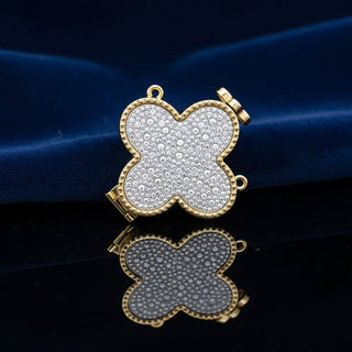 The Clover Luxe Mini Crossbody – Gold Sparkle