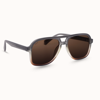 DAX Eyewear | Cruz Polarized Aviator Sunglasses | Grey Gradient UV400