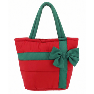 Christmas Morning Quilted Bow Tote
