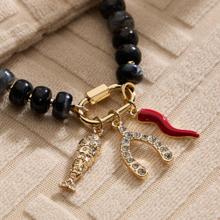 Keepsake charm trio beaded necklace, additional view 6