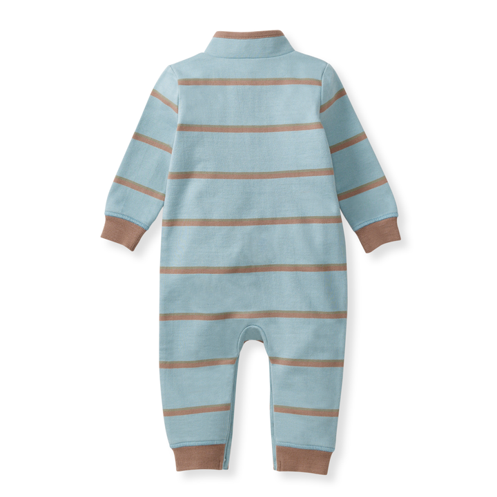 Burt's Bees Baby - Holland Stripe Infant Blue Jumpsuit