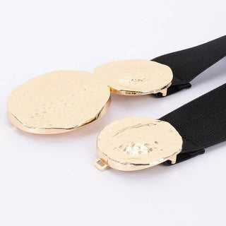 Riviera Hammered Disc Stretch Belt