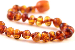 Healing Amber Caramel Baltic Amber Necklace - 13 Inch