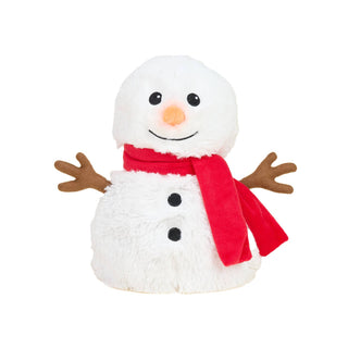 Warmies Red Scarf Snowman Microwavable Plush