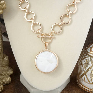 Hey Beautiful Gilded Radiance Chunky Crystal Statement Chain Necklace