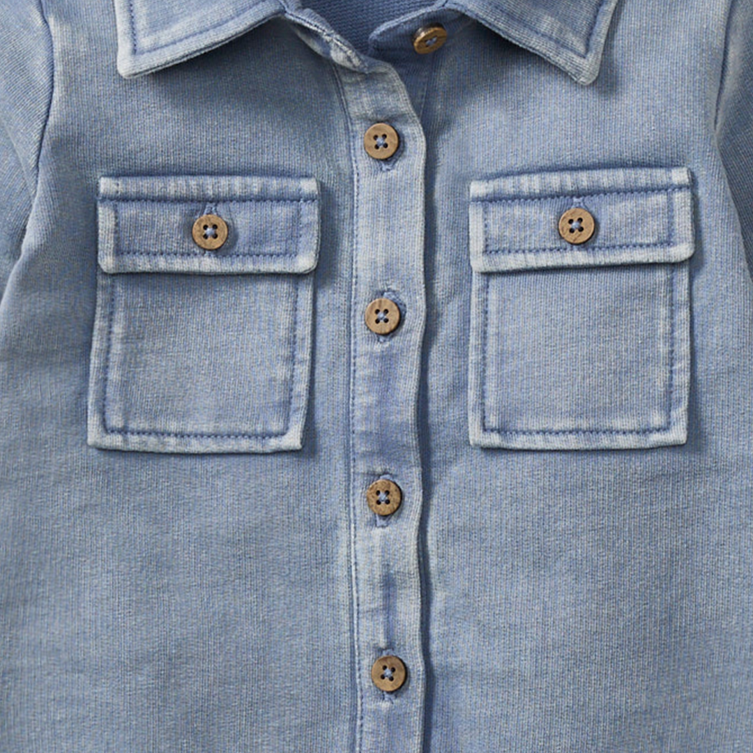 Burt's Bees Baby - Acid Wash Infant Jumpsuit