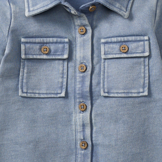 Burt's Bees Baby Acid Wash Utility Jumpsuit