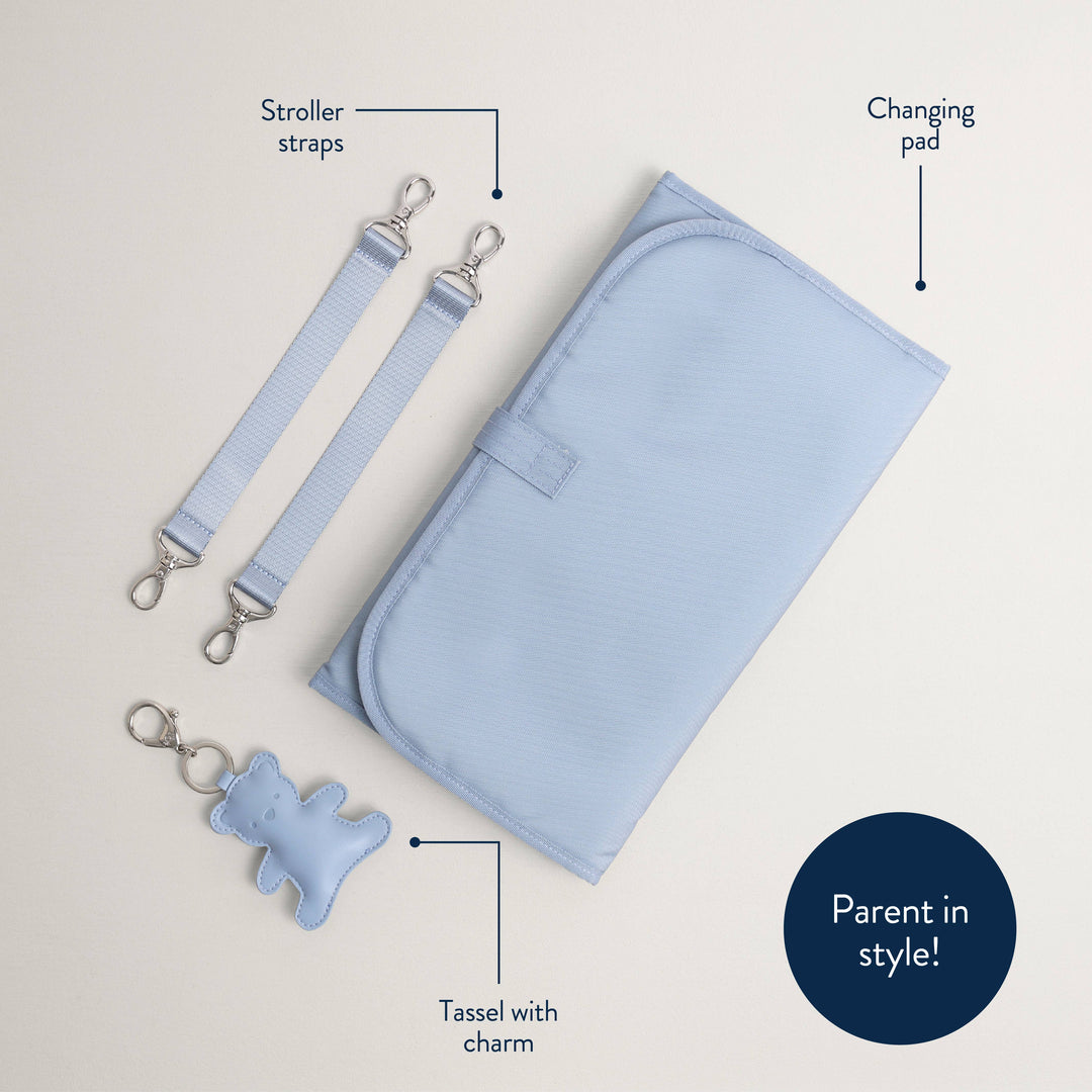 Itzy Ritzy -  Teddy Blue Boss Plus™ Backpack Diaper Bag