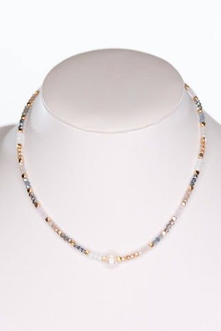 Blossom Pearl Beaded Choker Necklace
