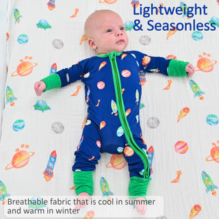 LollyBanks Beyond Space Bamboo Baby Pajamas