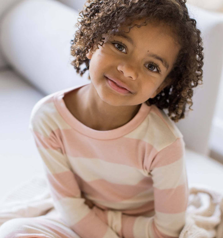 Burt's Bees Baby - Rugby Stripe Organic Cotton Sleep & Play - Pink Sand