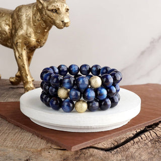 Fall Glow Chunky Beaded Bracelet Set – Set of 3