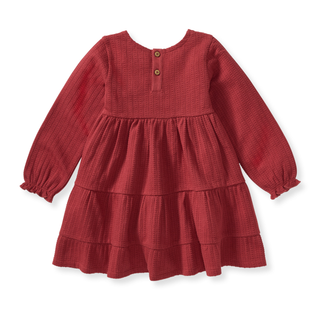 Burt's Bees Baby Dotted Rib Organic Dress - Brick Red