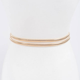 Date Night Double Link Rhinestone Stretch Belt