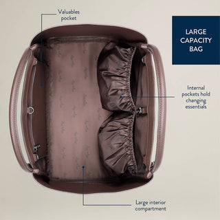 Itzy Ritzy Boss Tote Diaper Bag - Espresso